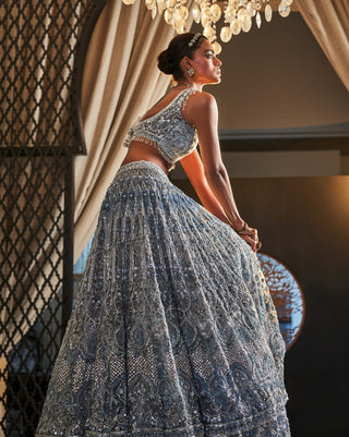 Aromatic iceblue lehenga set