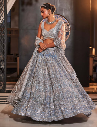 Aromatic iceblue lehenga set