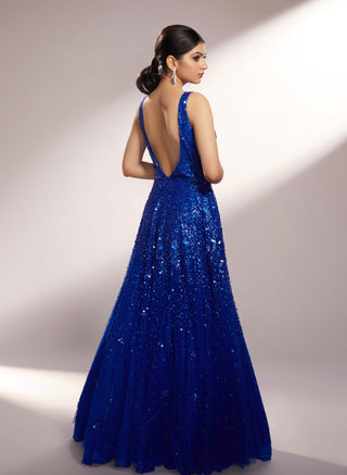 Fontaine royal blue gown