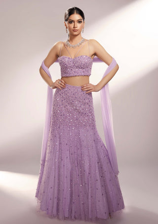 Mera lilac lehenga set