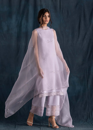 Lilac kurta and palazzo set