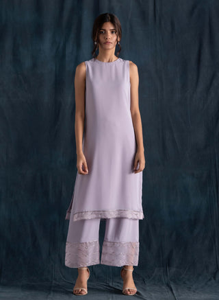 Lilac kurta and palazzo set