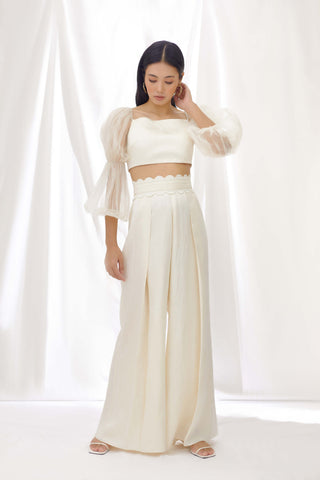 Ivory billow breeze top and pants