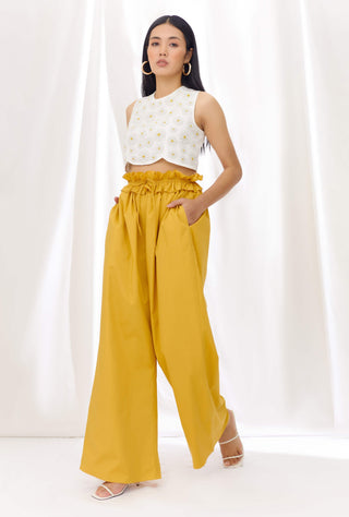 Sunkissed yellow drawstring pants