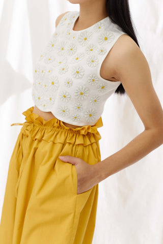 Sunkissed yellow drawstring pants