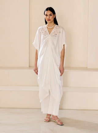 Pearly kaftan tunic and pants