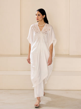 Pearly kaftan tunic and pants