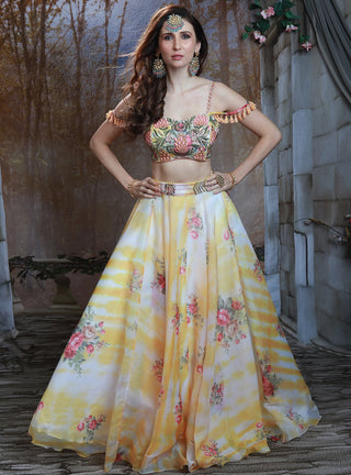 Floral fest lehenga and blouse