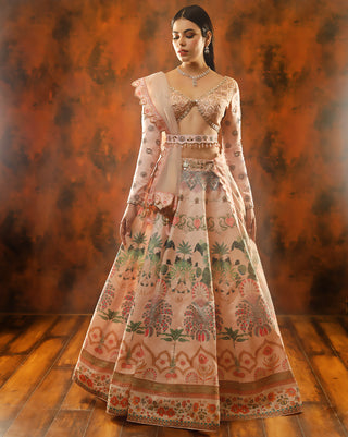 Pink paradise lehenga set