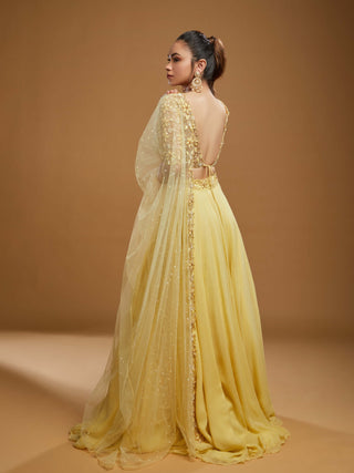 Freya yellow lehenga set