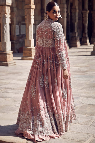 Rose empress couture jacket and lehenga set