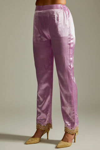 Lilac kurta pants set