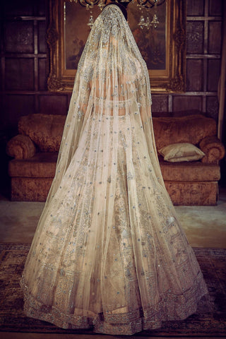 Peach starlight masai lost in time lehenga