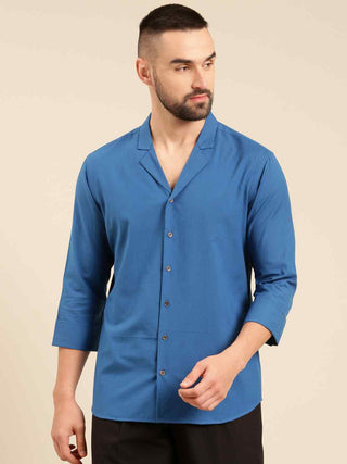 Blue malai cotton shirt