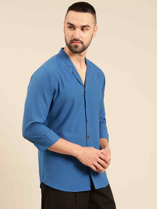 Blue malai cotton shirt