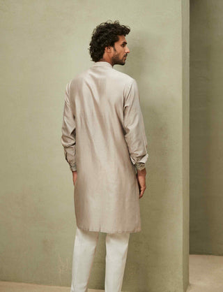 Gray contemporary classic kurta and pants