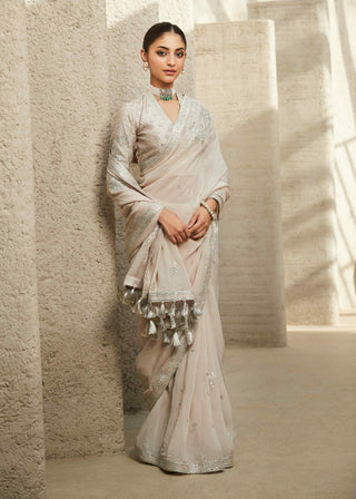 Ivory dream saree and blouse