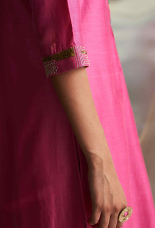 Bloom pink kurta set