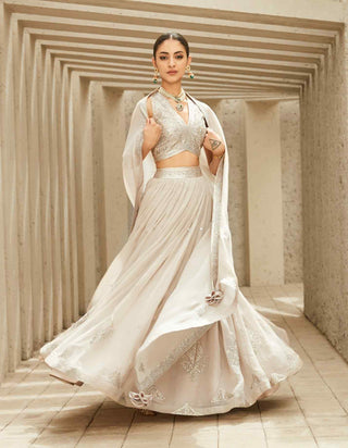 Ivory heritage lehenga set