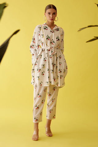 Off-white chilli print shirt and pant set