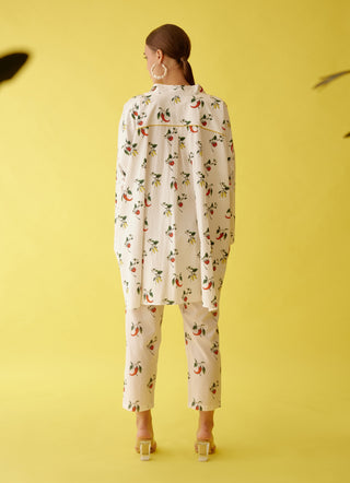 Off-white chilli print shirt and pant set