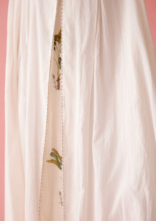 Cream a-line maxi dress