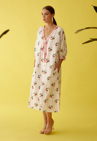 Off-white chilli print midi dress