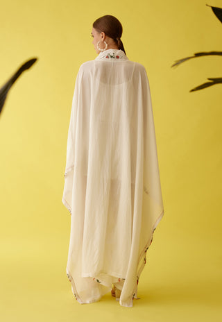 Cream kimono sleeves overgarment