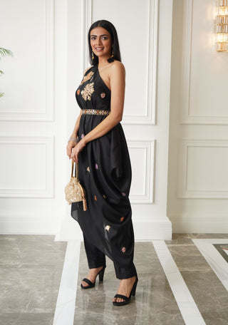 Lasha drape saree and pants set