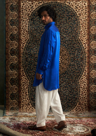 Blue prarambh pathani kurta and salwar