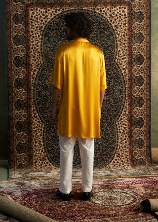 Marigold prarambh kurta and white pyjamas