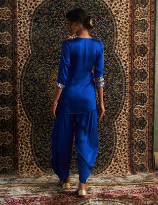 Prarambh blue wrap kurta and pant