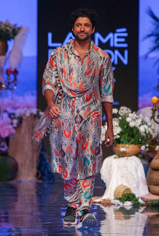 Farhan stone printed kurta set