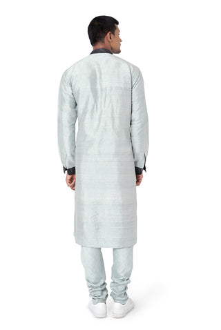 Pale blue kurta and churidar