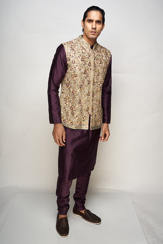 Sikander olive bandi and kurta set