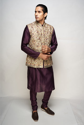 Sikander olive bandi and kurta set