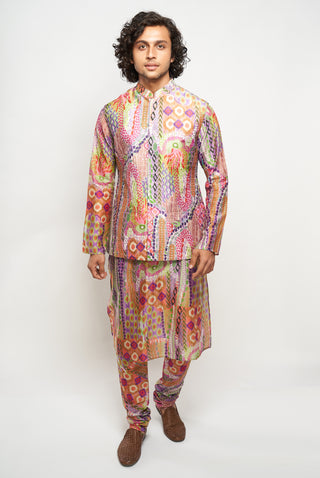 Faiz african print bandi and kurta set