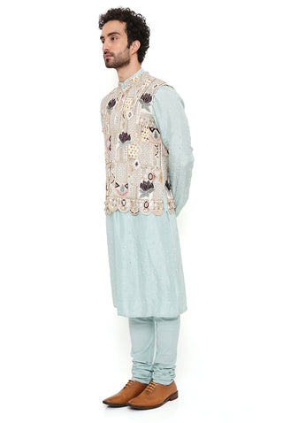 Kiaan off-white bandi and kurta set