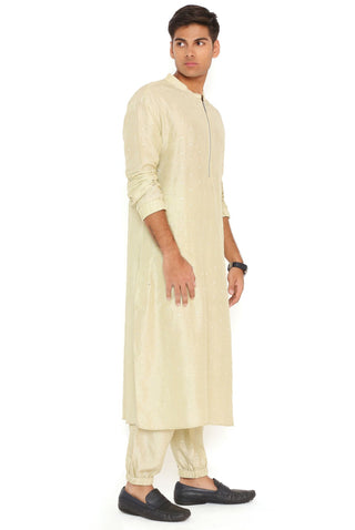 Mint abla silk bomber kurta and jogger pant