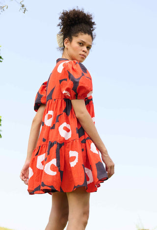 Red & black mekko layla dress