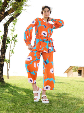 Orange mekko rosa tunic and pants