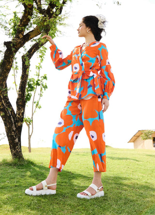 Orange mekko rosa tunic and pants