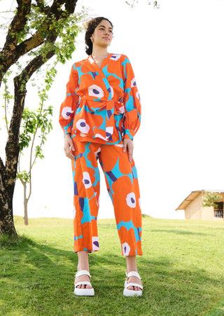 Orange mekko rosa tunic and pants