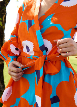 Orange mekko rosa tunic and pants