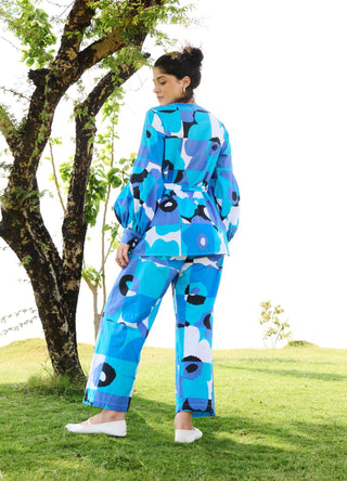 Pixel mekko blue rosa tunic and pants