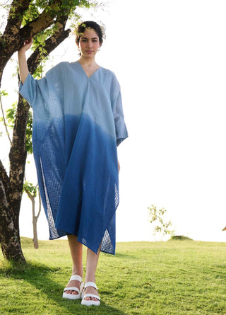 Indigo ombre angela kaftan