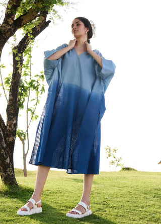 Indigo ombre angela kaftan