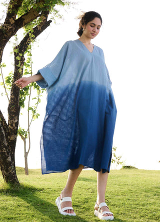 Indigo ombre angela kaftan