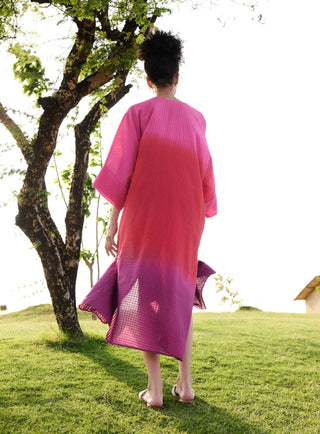 Pink red purple ombre angela kaftan