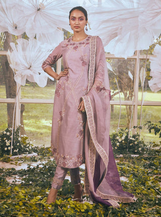 Misty lilac kurta set